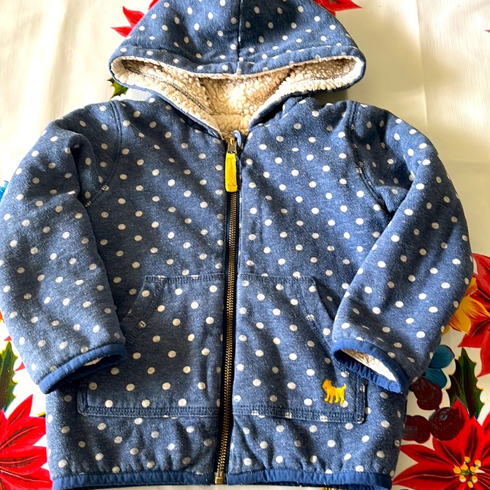 Mini Boden Shaggy Lined Hoodie and Tights 3-4y